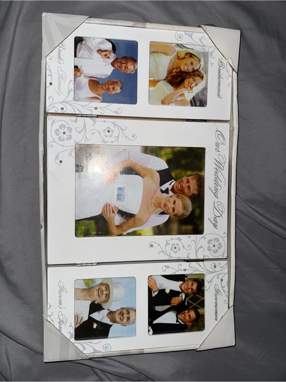 Wedding Multi-Opening Photo Frame in White